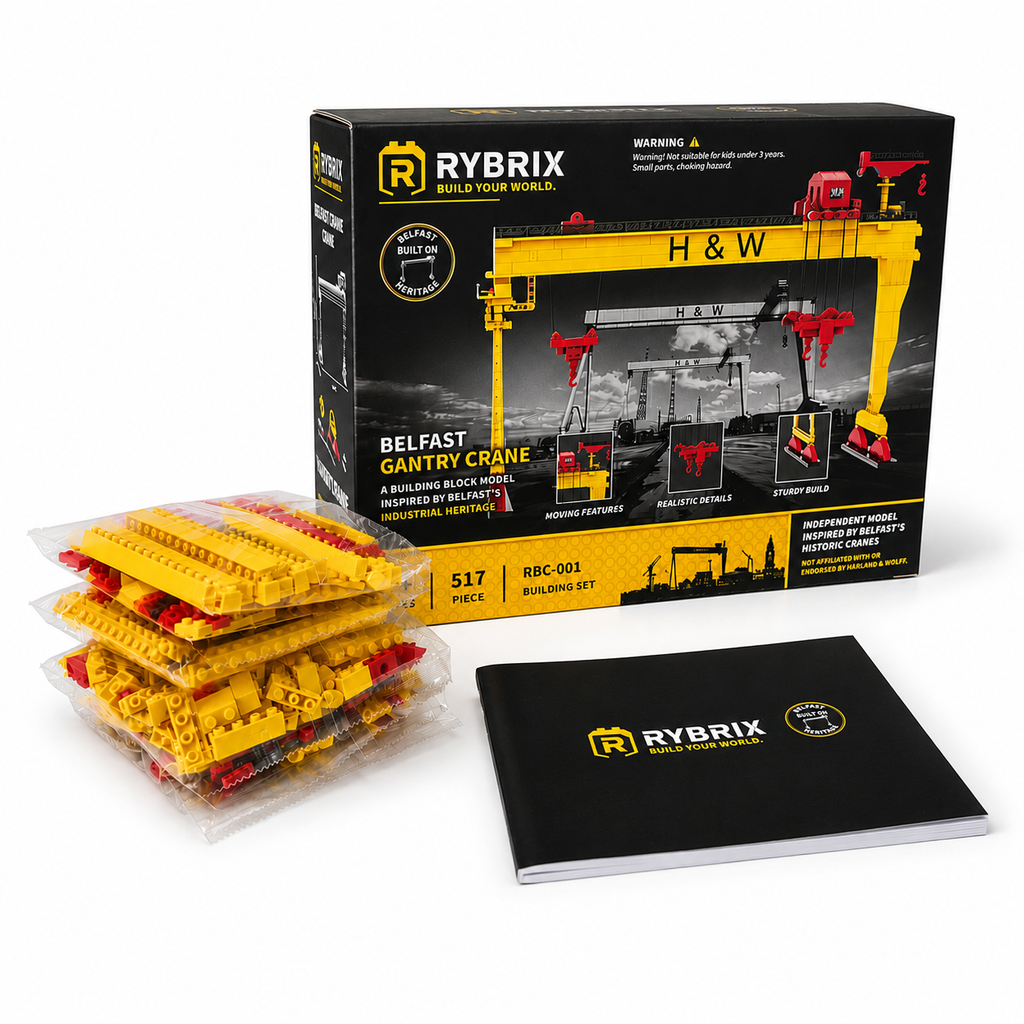 RYBRIX H&W Belfast Gantry Crane Buildable Display Model