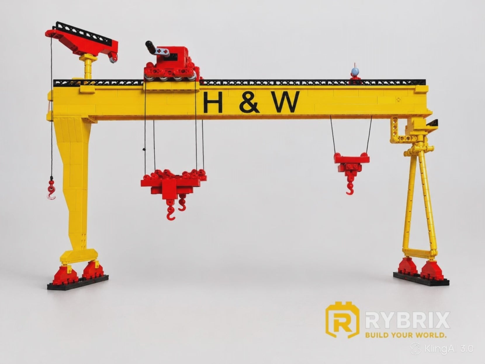 RYBRIX H&W Belfast Gantry Crane Buildable Display Model